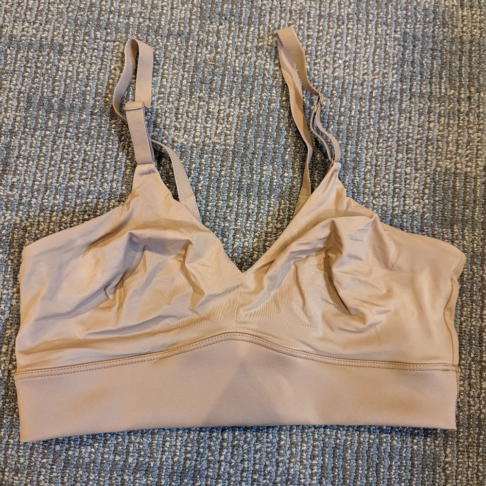 Harper Wilde "the bliss triangle" bralette, tan, size L